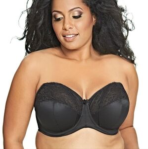 NWOT Goddess Black Floral Lace Bra